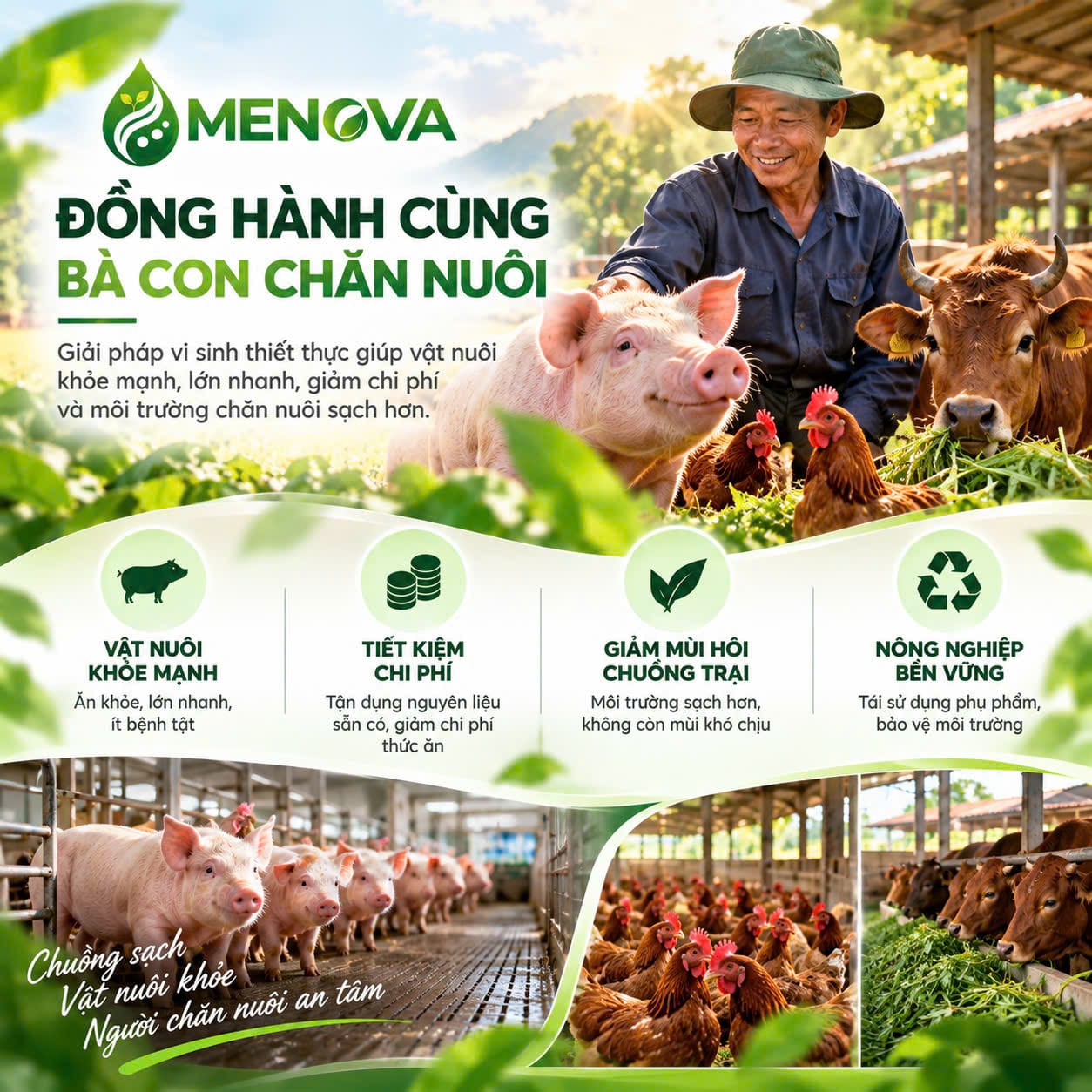 MENOVA đồng hành cùng bà con chăn nuôi trên khắp cả nước